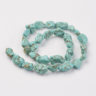 Natural Green Turquoise Beads Strands G-N0312-01-1