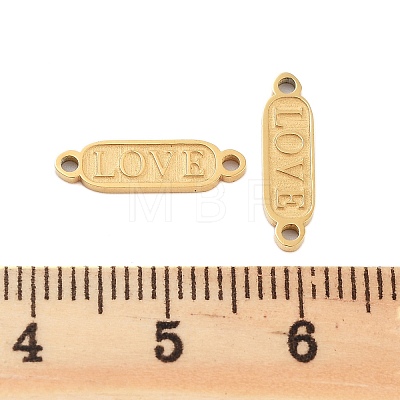 Ion Plating(IP) 304 Stainless Steel Connector Charms STAS-Z078-19G-1