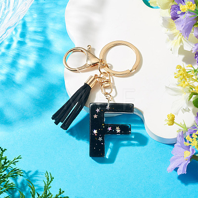 1Pc Resin Letter Keychains KEYC-TADJ0001-09F-1