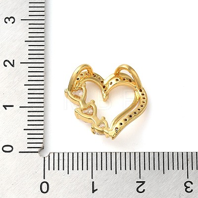 Brass Micro Pave Cubic Zirconia Pendants KK-M099-09G-1