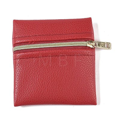 Imitation Leather Jewelry Storage Zipper Bags ABAG-G016-01A-01-1