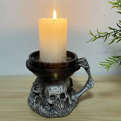 Resin Candlestick Holder PW-WG563D0-01-1