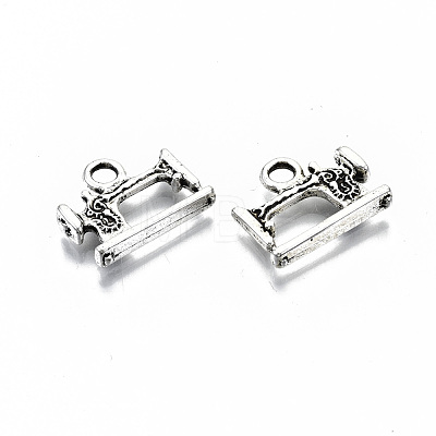 Tibetan Style Alloy Pendants TIBEP-N009-059AS-RS-1