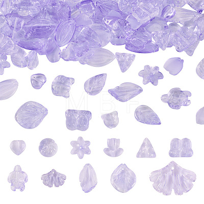 125G Gradient Color Transparent Glass Beads GLAA-TA0003-58E-1