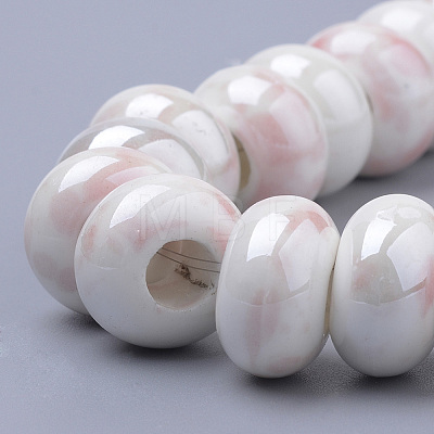 Handmade Porcelain Beads PORC-Q219-14x6-E26-1