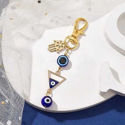 Alloy Enamel Pendant Decorations HJEW-JM01677-02-1