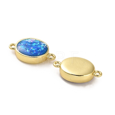 Brass Pendants with Synthetic Opal KK-A239-01B-G-1