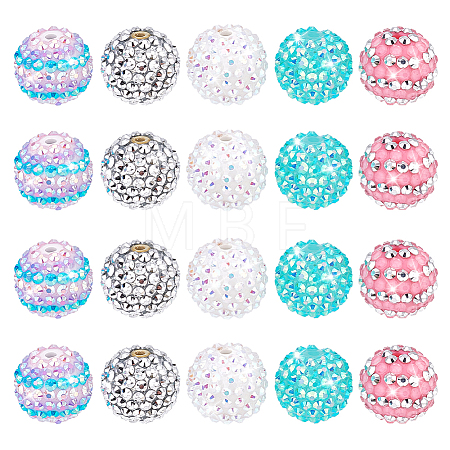 Resin Rhinestone Beads RESI-PH0001-81B-1