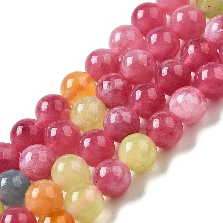 Dyed Natural Malaysia Jade Beads Strands G-G021-02B-16-1