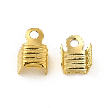 304 Stainless Steel Folding Crimp Ends X-STAS-P319-02G-1