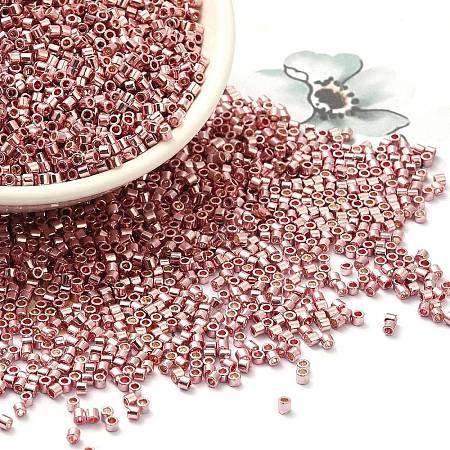 Electroplate Glass Seed Beads SEED-S042-01B-14-1