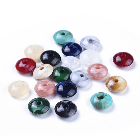 Acrylic Beads X-OACR-T008-10-M-1