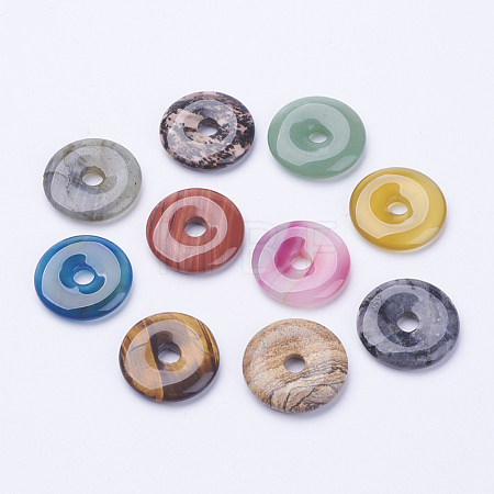 Natural Gemstone Pendants G-F524-B-1