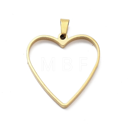 304 Stainless Steel Open Back Bezel Pendants STAS-Z091-05G-09-1