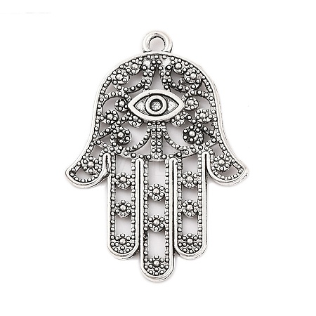 Tibetan Style Alloy Pendants X-TIBEP-ZN60334-AS-FF-1