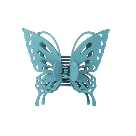 Hollow Butterfly Shape Plastic Large Claw Hair Clips PW-WG59392-06-1