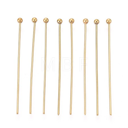 304 Stainless Steel Head Pins STAS-T065-35mm-20G-1