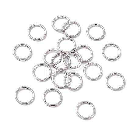 Non-Tarnish 304 Stainless Steel Open Jump Rings X-STAS-C040-01C-P-1