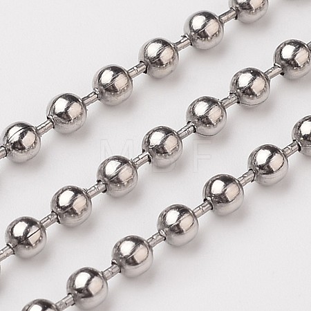 Tarnish Resistant 304 Stainless Steel Ball Chains CHS-L015-45-1