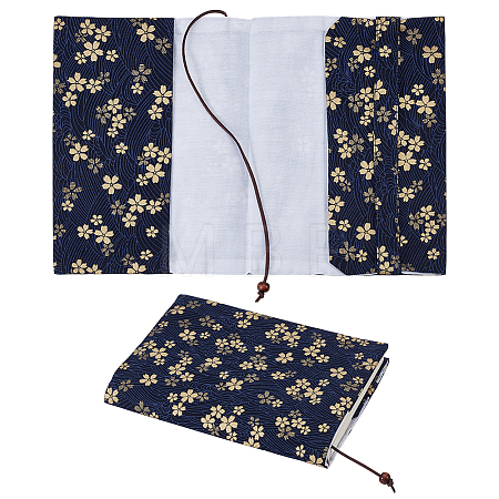 Flower Pattern Cloth Book Covers AJEW-WH0460-151-1