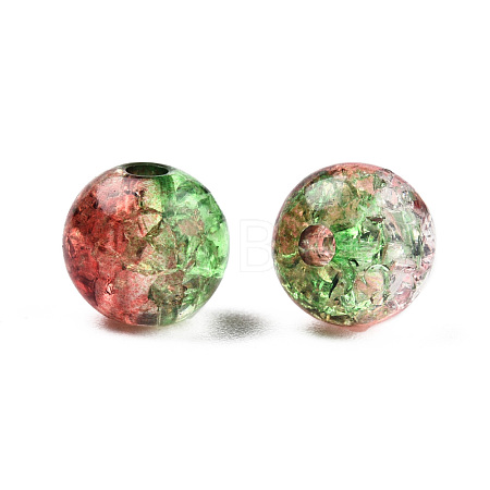 Transparent Crackle Acrylic Beads CACR-N002-13A-1