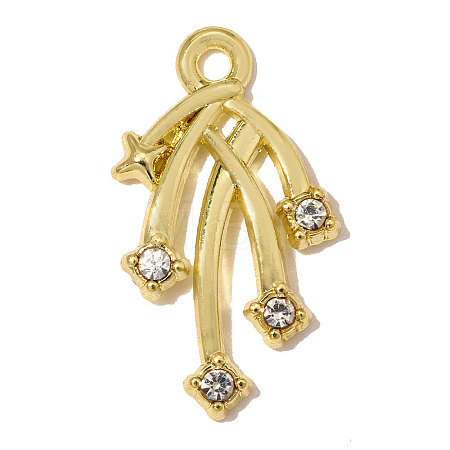Zinc Alloy with Crystal Rhinestone Pendants RB-OY001-75G-1