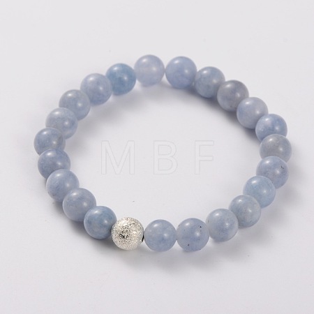 Natural Gemstone Stretch Bracelets X-BJEW-JB01699-05-1