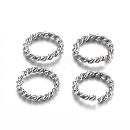 Tarnish Resistant 304 Stainless Steel Open Jump Rings STAS-F191-11P-B-1