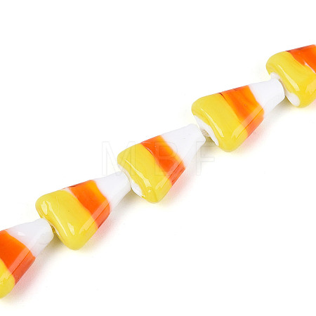 Handmade Lampwork Beads Strands LAMP-N028-10-1