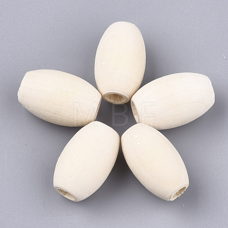 Unfinished Natural Wooden Beads X-WOOD-S053-02-1
