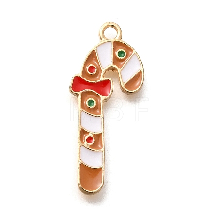 Christmas Theme Alloy Enamel Pendants ENAM-Q509-01KCG-01-1