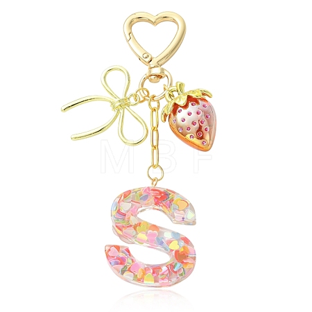 Alloy & Resin Pendant Decorations HJEW-YW00401-05-1