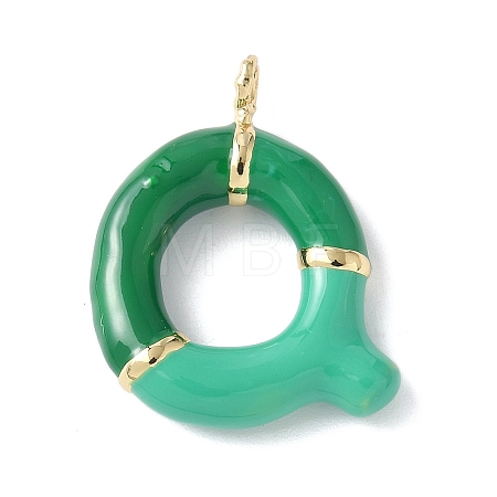 Brass Enamel Pendants KK-E093-03G-Q-02-1