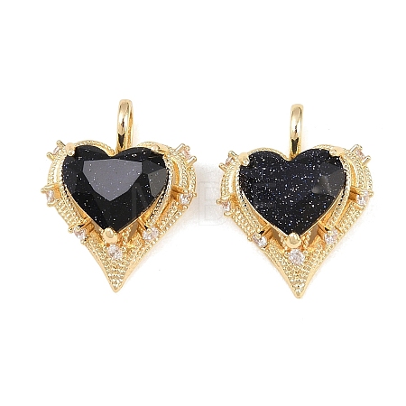 Brass Micro Pave Clear Cubic Zirconia Pendants KK-H257-08B-G02-1