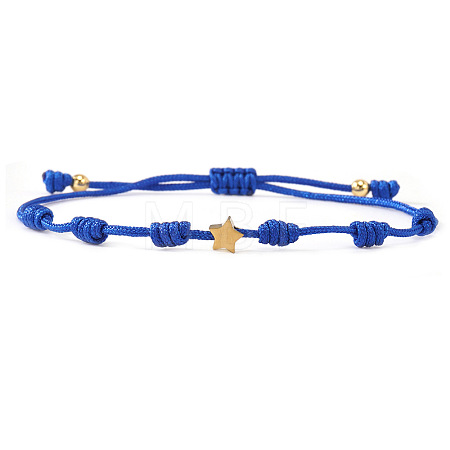 Multicolor braided star bracelet unisex stylish accessory versatile jewelry trendy design QF7407-4-1