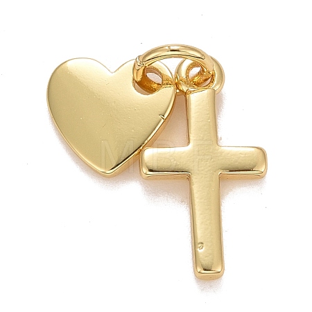 Rack Plating Brass Pendants KK-E275-08G-1
