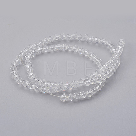 Imitation Austrian Crystal Bead Strands G-M181-4mm-01A-1