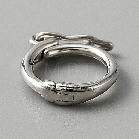 925 Sterling Silver Twister Clasps FIND-NB0007-46P-1