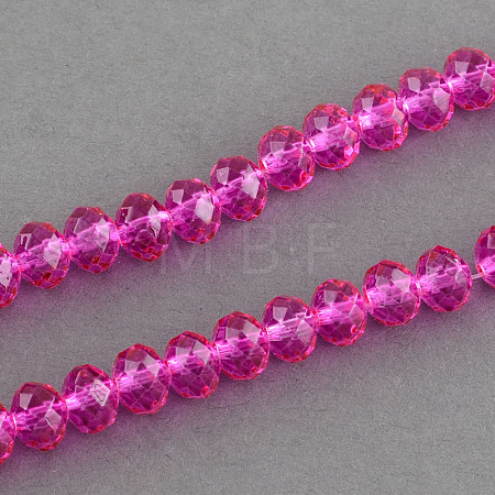 Spray Painted Glass Bead Strands DGLA-R030-8mm-06-1