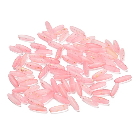 Frosted Glass Beads FGLA-L001-001C-1
