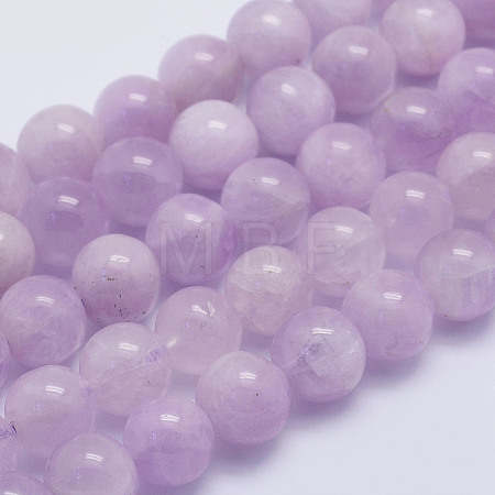 Natural Kunzite Beads Strands G-L478-14-8mm-1