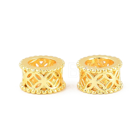 Brass European Beads KK-A292-03A-G-1