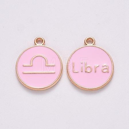 Alloy Enamel Pendants ENAM-S124-01B-09K-1