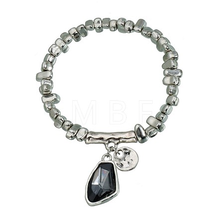 Alloy & CCB Plastic & Glass Charm Bracelets FS-WG68853-02-1