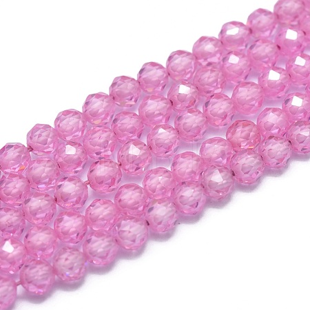 Cubic Zirconia Beads Strands G-G792-47-05C-1
