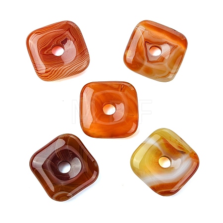 Natural Banded Agate Pendants GG-D003-B02-03-1