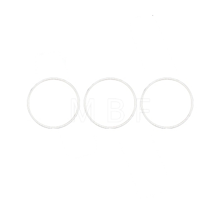 Brass Linking Rings KK-WH0045-016D-S-1