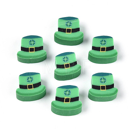 Saint Patrick's Day Handmade Polymer Clay Beads CLAY-T023-21-1