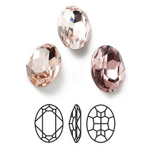 K9 Glass Rhinestone Cabochons RGLA-M016-D01-D-1