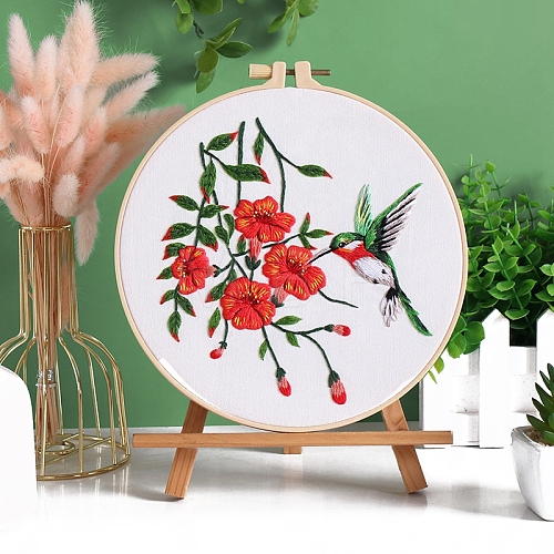 DIY Flower Pattern Embroidery Kits PW-WGC4D92-02-1